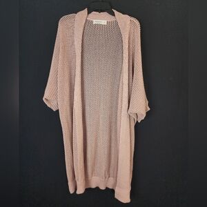 Zara Knit Crochet Open Sweater/Cardigan, S